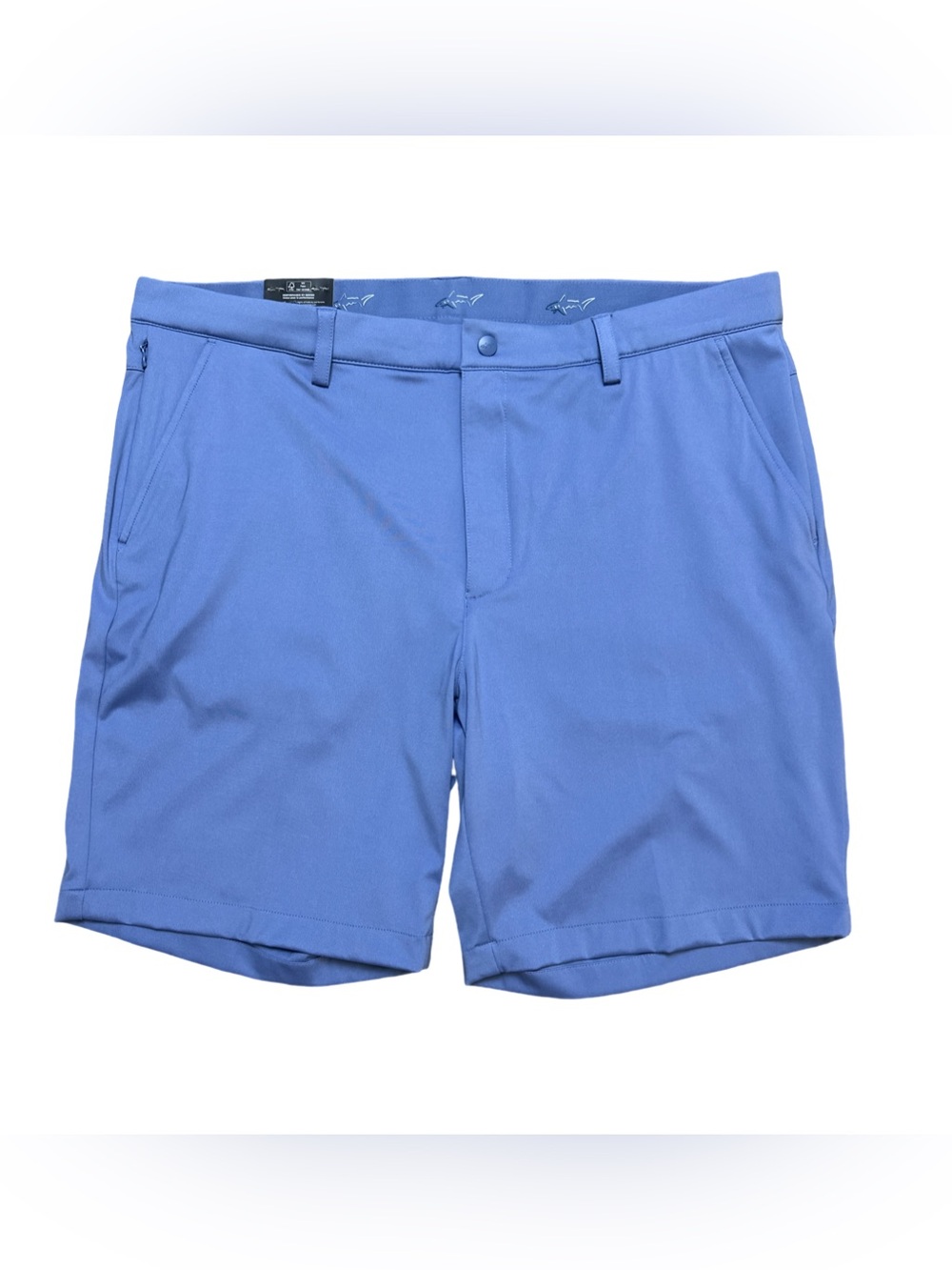 NWT Greg Norman Golf Shorts Mens 38 Blue Performance Stretch Waistband TL113355